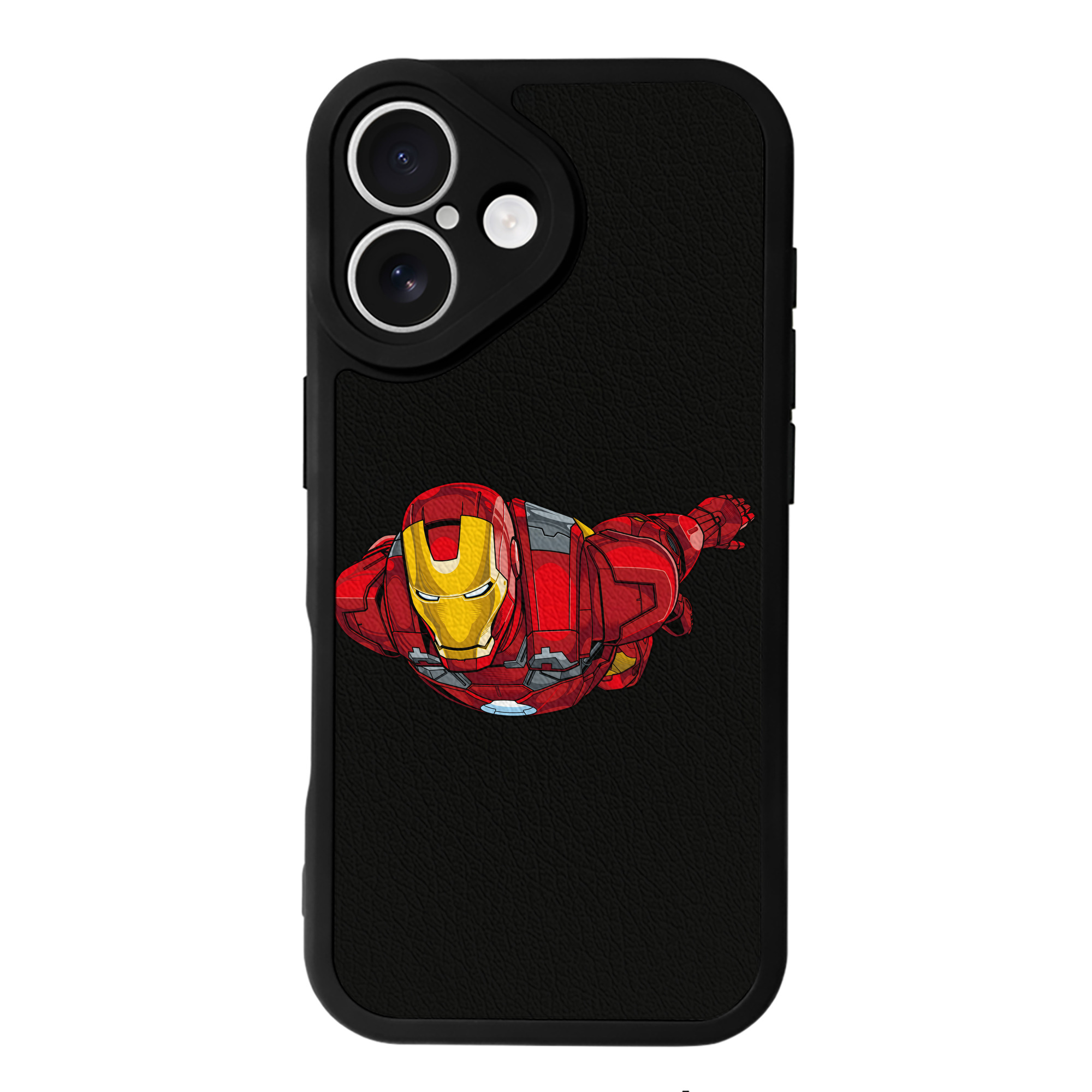 （画像用） アベンジャーズ The Avengers 【iPhone 16シリーズ対応】シリコンスマホケース（レザー調） 材質：シリコン